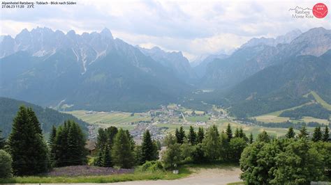 Webcam and weather in Dobbiaco, in the Val Pusteria